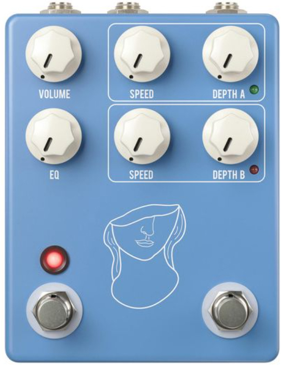 Jhs Madison Cunningham Artificial Blonde Vibrato Signature - Modulation/chorus/flanger/phaser en tremolo effect pedaal - Main picture