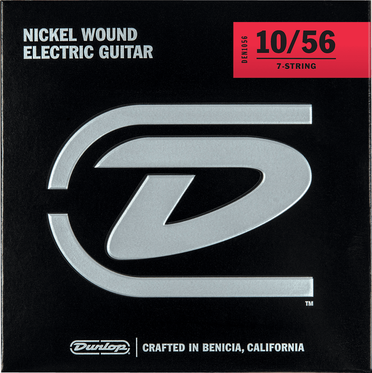 Jim Dunlop Den1056 7-string Performance+ Nickel Wound Electrique Guitar 7c Light 10-56 - Elektrische gitaarsnaren - Main picture