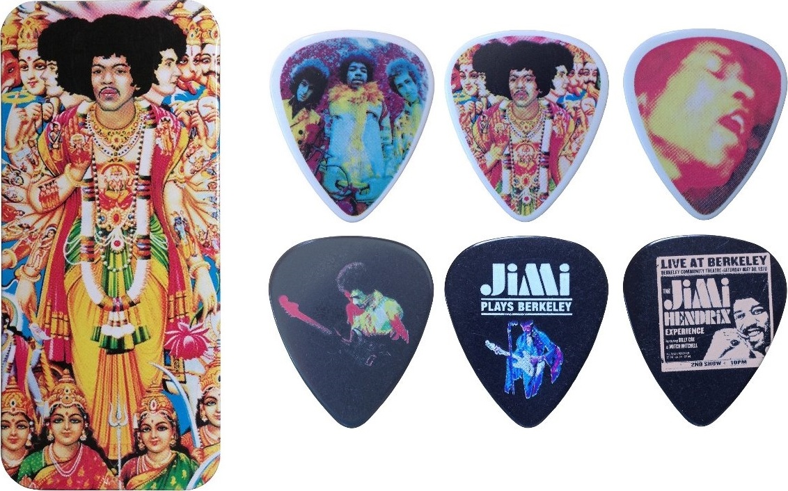 Jim Dunlop Jh-pt02m Lot De 12 Jimi Hendrix Collector Axis Bold As Love - Plectrum - Main picture