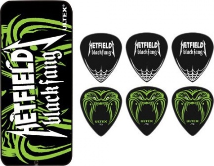 Jim Dunlop Lot De 6 James Hetfield Blackfang Ultex Collector Box 0.73mm - Plectrum - Main picture