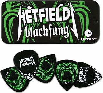 Jim Dunlop Lot De 6 James Hetfield Blackfang Ultex Collector Box 1.14mm - Plectrum - Main picture