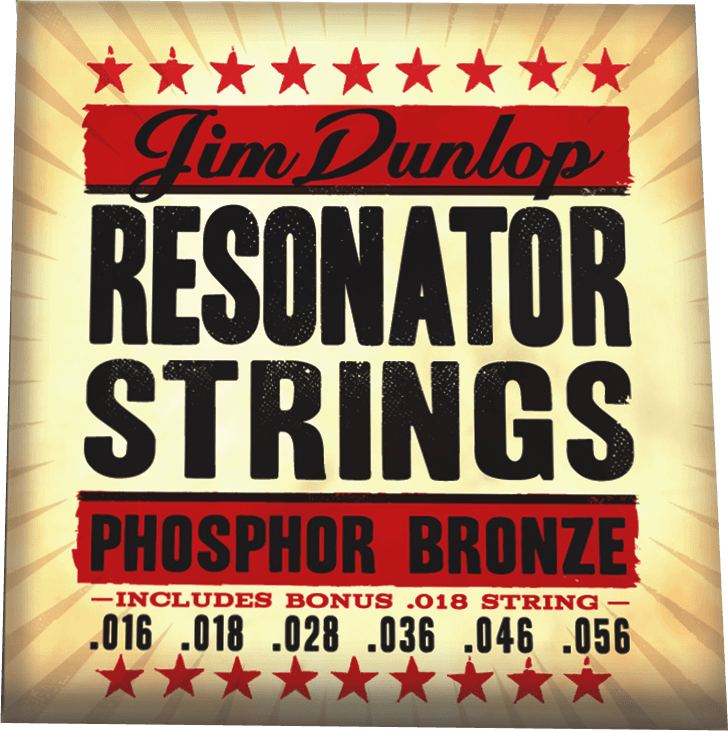 Jim Dunlop Jeu De 6 Cordes Resonator Phosphor Bronze 016.056 - Westerngitaarsnaren - Main picture
