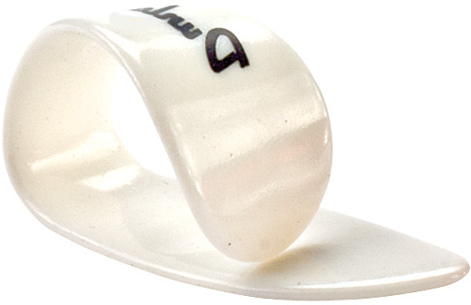 Jim Dunlop Thumbpick Plastic Lh 9012 Pouce Gaucher Medium White - Plectrum - Main picture