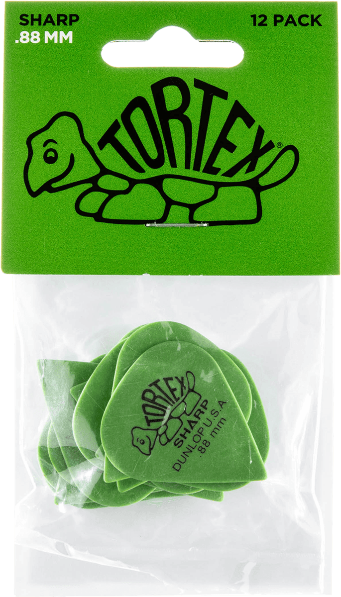 Jim Dunlop Tortex Sharp - 0.88mm Pack De 12 - Plectrum - Main picture