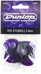 Plectrum Jim dunlop 475P3 Big Stubby 3mm Player's Pack Set (x6)