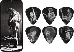 Plectrum Jim dunlop Jimi Hendrix JH-PT06M  Silver Portrait