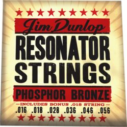 Westerngitaarsnaren  Jim dunlop Resonator Strings 16-56 - Snarenset