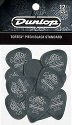 Plectrum Jim dunlop Tortex Pitch Black 488 1.14mm Set (x12)