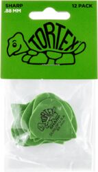 Plectrum Jim dunlop 412P88 Tortex Sharp Pack de 12 - 0.88mm