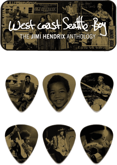 Jim Dunlop Jh-pt10h Lot De 6 Jimi Hendrix West Coast Seattle Boy - Plectrum - Variation 1