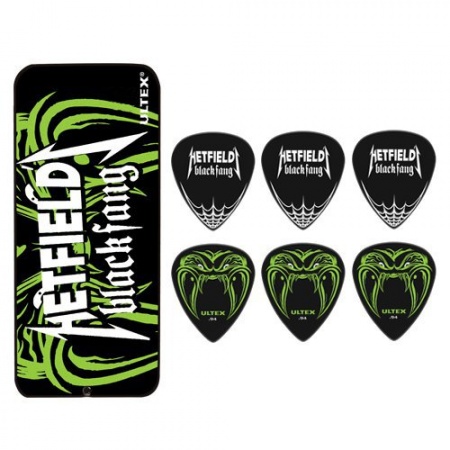 Dunlop Guitar Picks James Hetfield Signature Black Fang Ultex Plectrum  Mediator 0.73/0.94/1.14mm Guitar Accessories