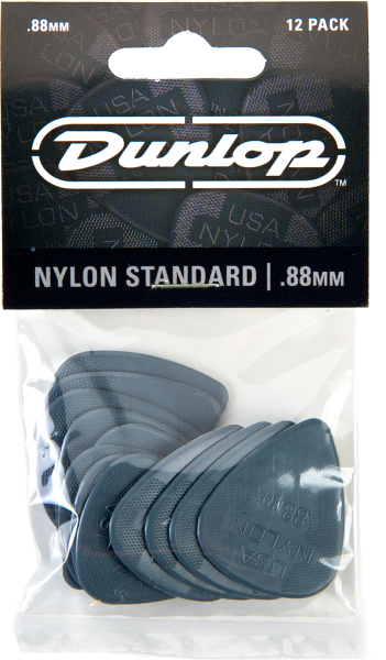 Plectrum Jim dunlop Nylon Standard 44 88mm Set (x12)
