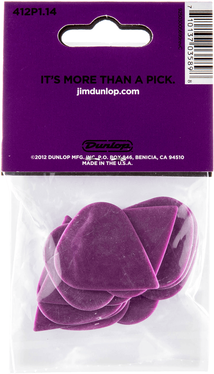 Jim Dunlop Tortex Sharp Pack De 12 - 1,14mm - Plectrum - Variation 1