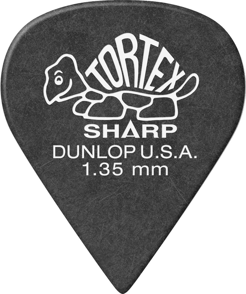 Jim Dunlop Tortex Sharp Pack De 12 - 1,35mm - Plectrum - Variation 2