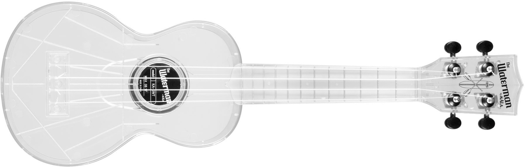 Kala Ka-swt The Waterman Soprano Tout Abs Composite - Transparent Ice - Ukulele - Main picture