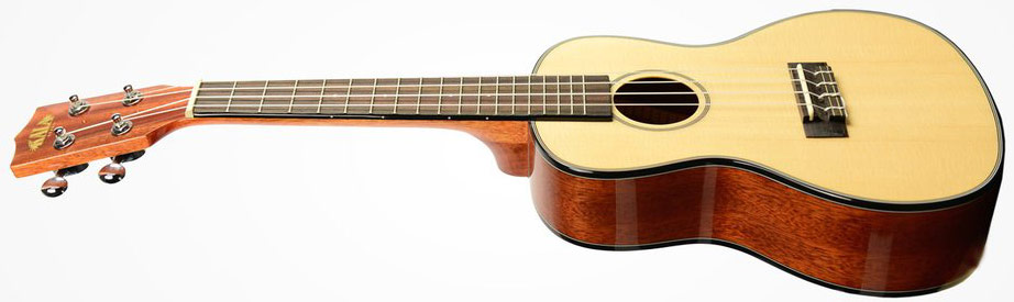 Kala Ka-scg Solid Spruce Mahogany Concert Epicea Acajou Lau +housse - Natural Satin - Ukulele - Variation 1