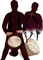 Percussiestandaard en houder Kangaba STB011