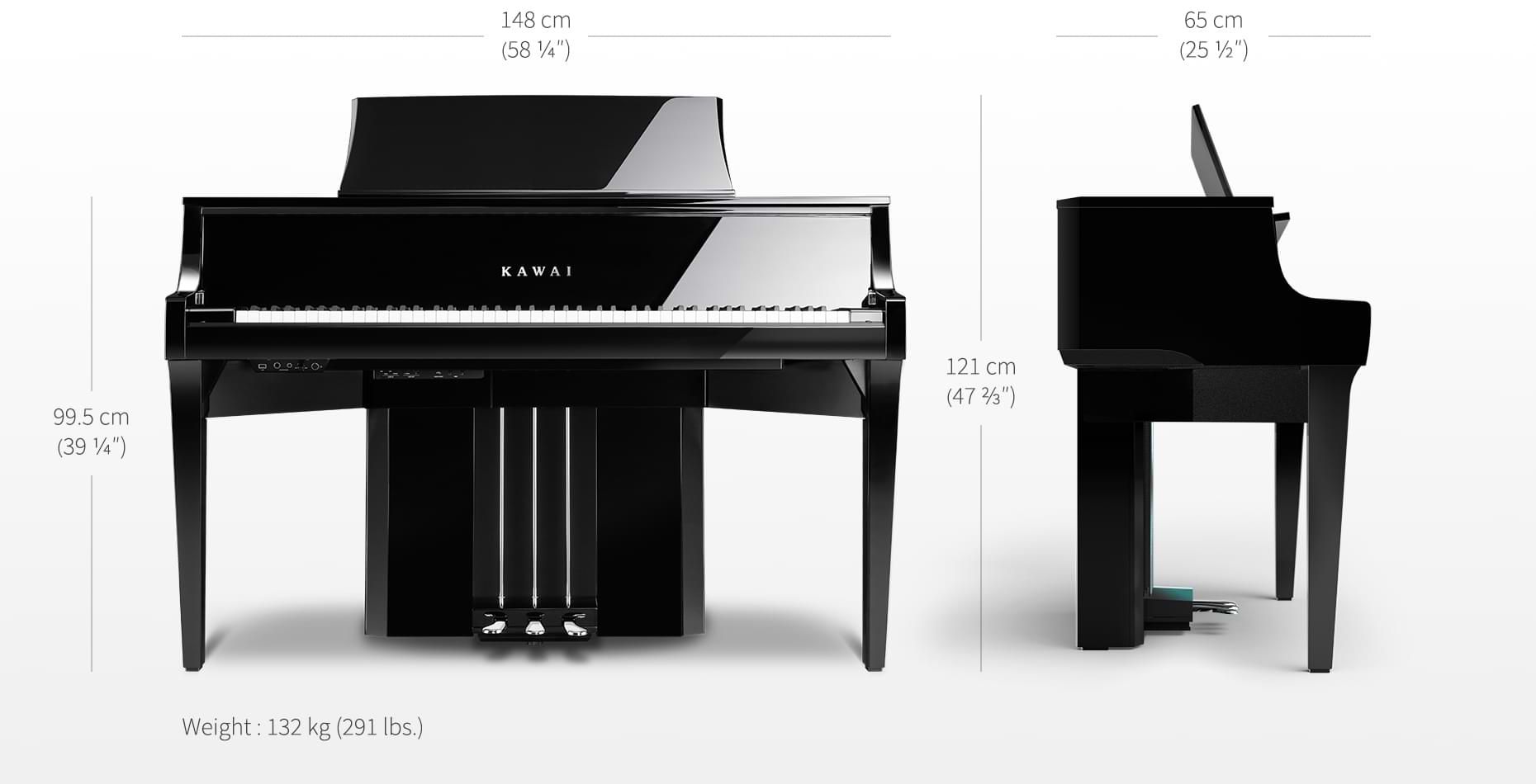 Kawai Nv 10 S - Digitale piano met meubel - Variation 7