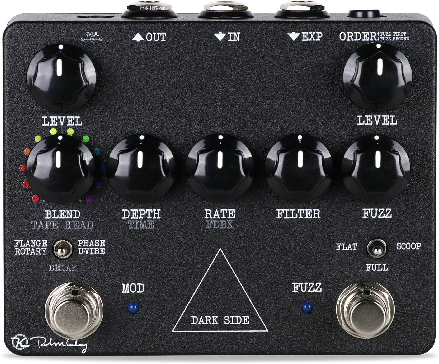 Keeley  Electronics Dark Side Workstation Fuzz Delay Modulation - Multieffecten Pedaal voor Electrische Gitaar - Main picture