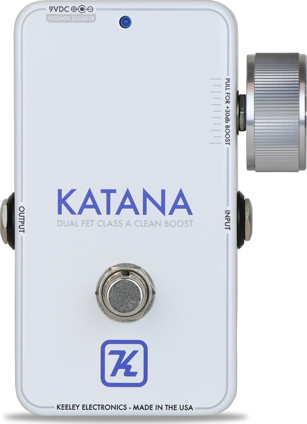 Keeley  Electronics Katana Serie Limitee Blanc - Volume/boost/expression effect pedaal - Main picture