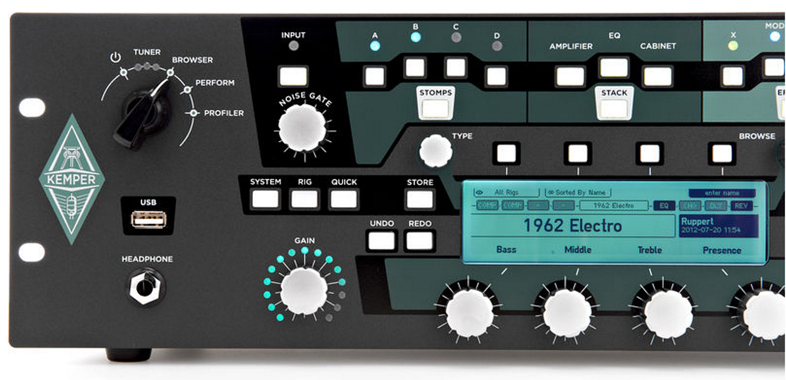 Kemper Profiler Rack - Simulatie van gitaarversterkermodellering - Variation 2