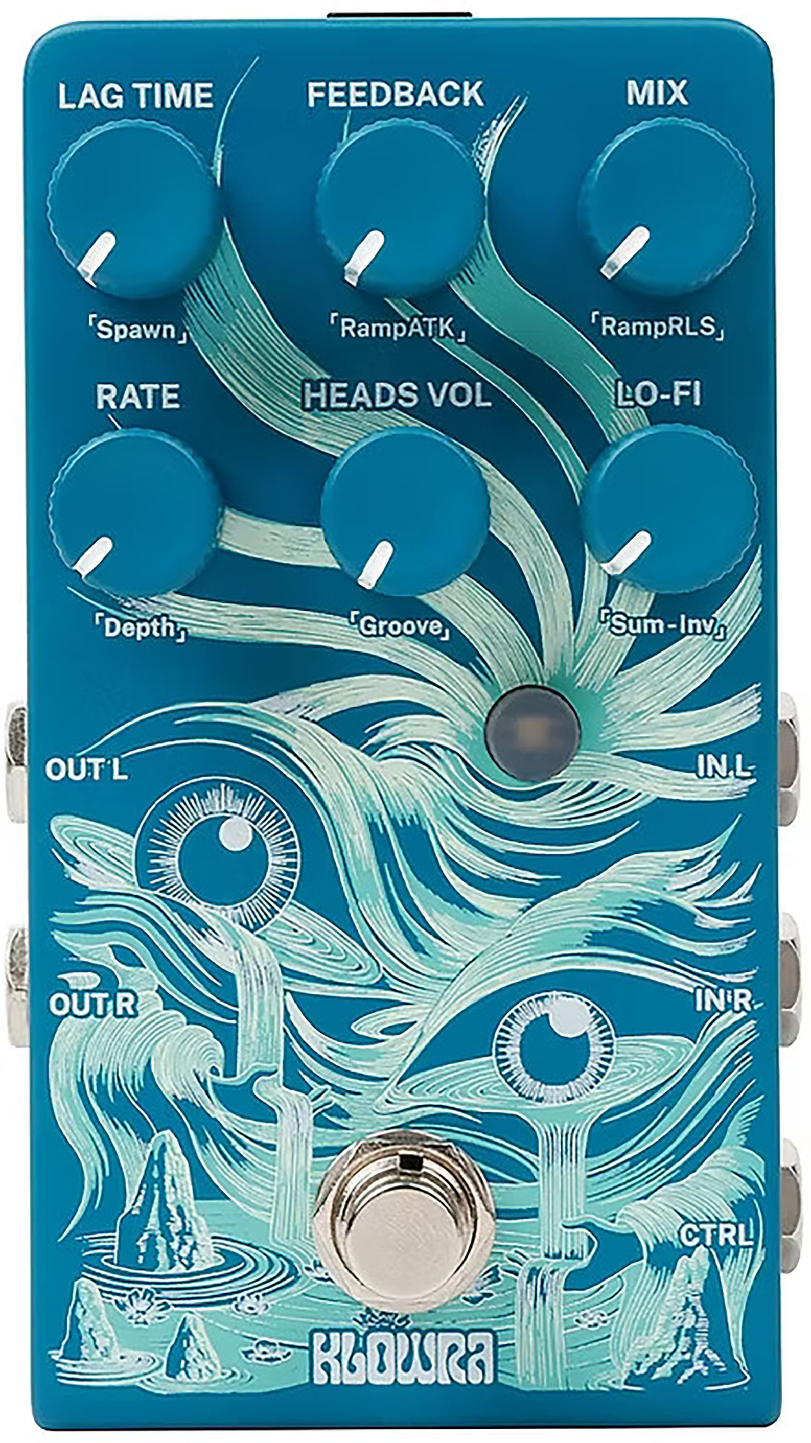 Klowra Kbs-05 Rilum Multi-head Delay - Reverb/delay/echo effect pedaal - Main picture