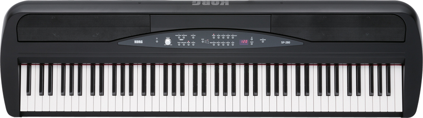 Korg Sp280 - Black - Draagbaar digitale piano - Main picture