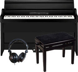 Digitale piano met meubel Korg G1B AIR BK + X-TONE XB6160 NOIR + CASQUE PRO580