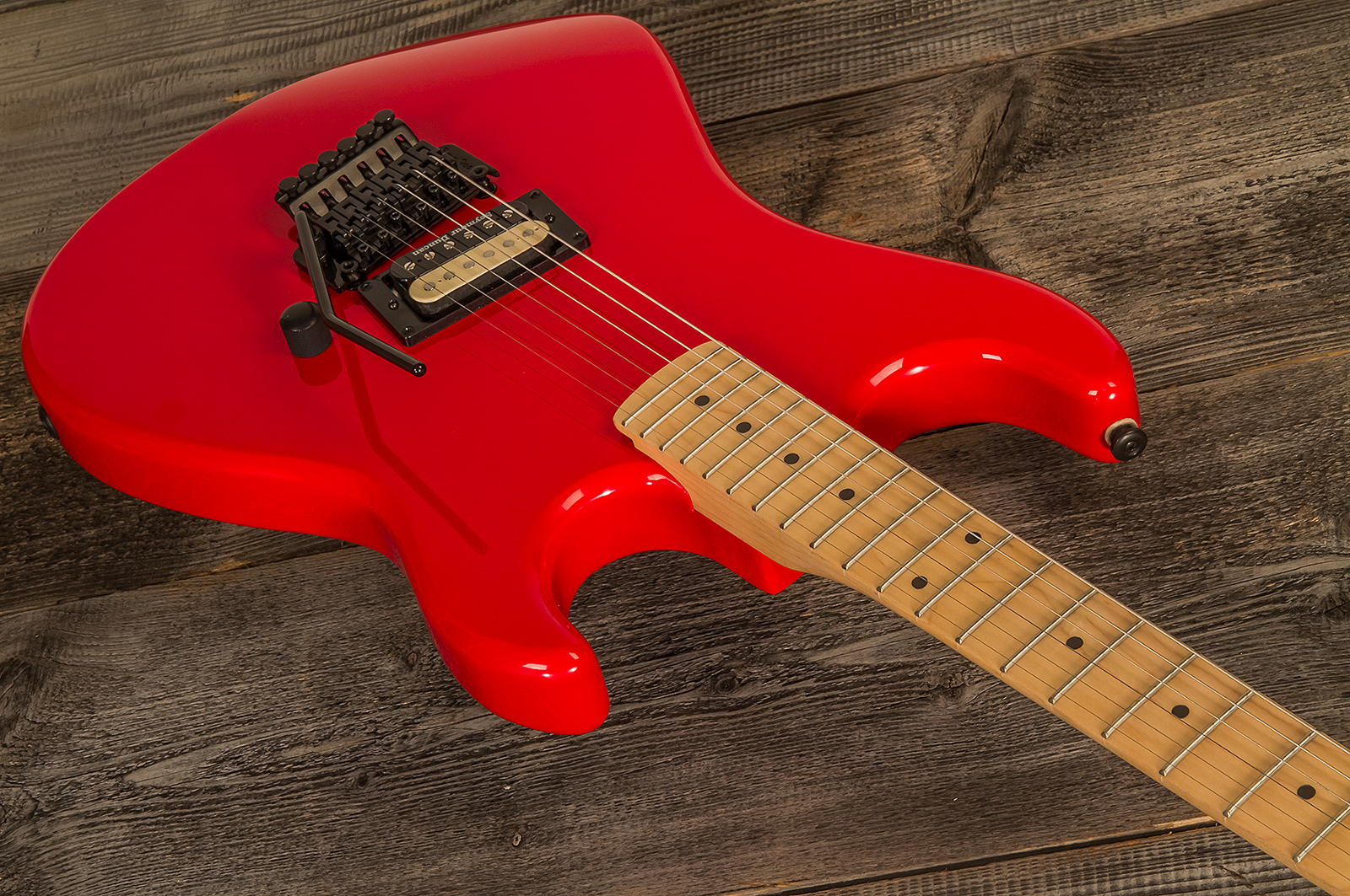 Kramer Baretta H Seymour Duncan Fr Mn - Jumper Red - Elektrische gitaar in Str-vorm - Variation 1