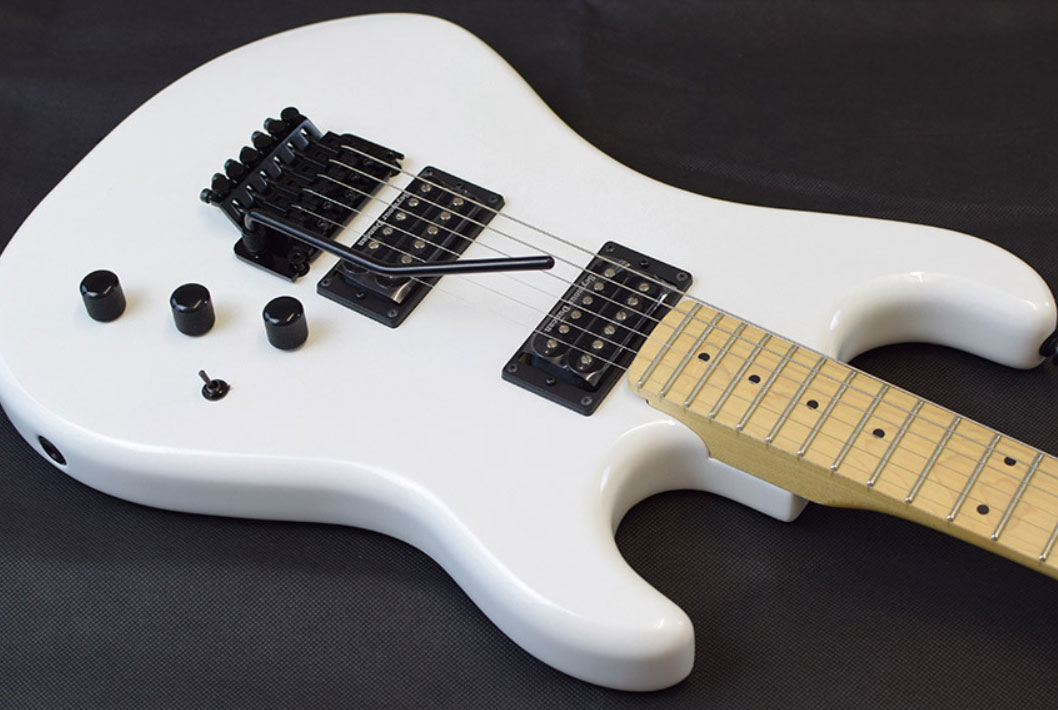 Kramer Pacer Vintage 2h Seymour Duncan  Fr Mn - Pearl White - Elektrische gitaar in Str-vorm - Variation 2