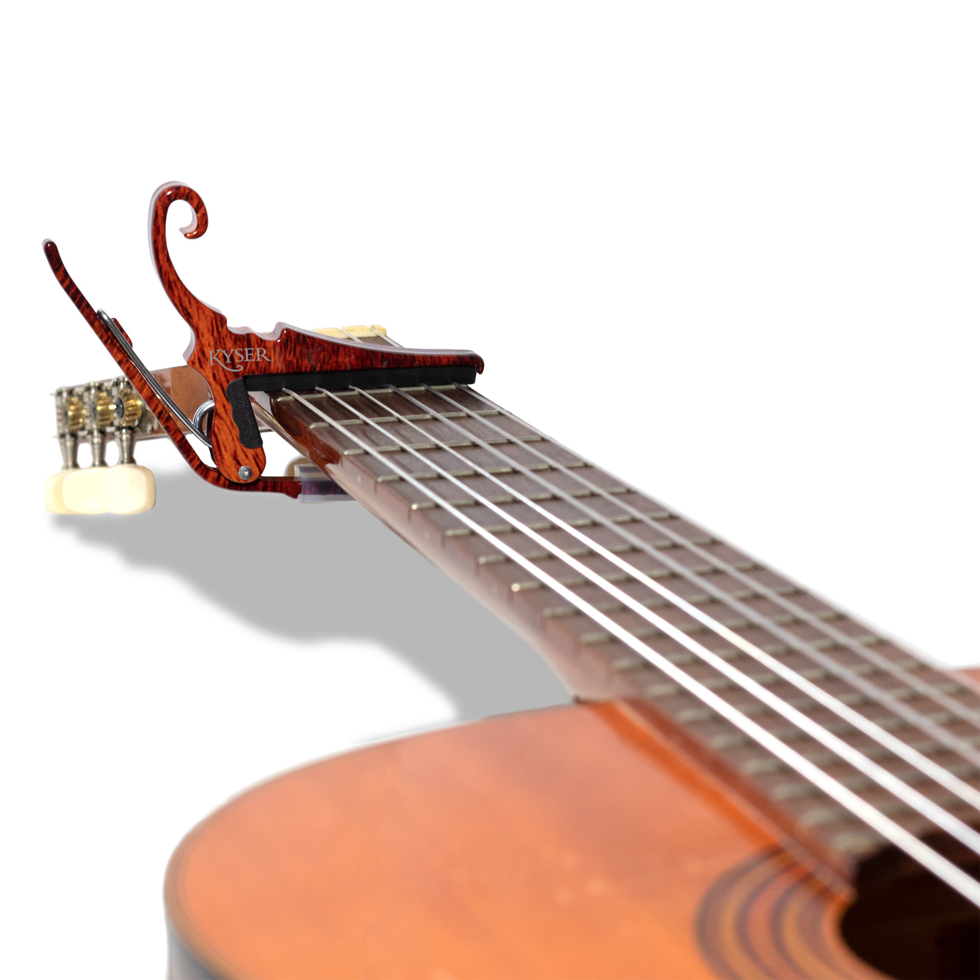 Kyser Capodastre Guitare Classique Quick-change Kgc - Couleur Palissandre - Capo - Variation 1