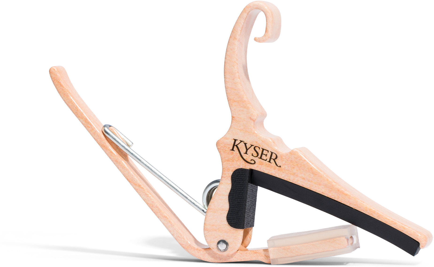 Kyser Capodastre Guitare Acoustique Quick-change Kg6 DÉco Bois - Couleur Erable - Capo - Main picture