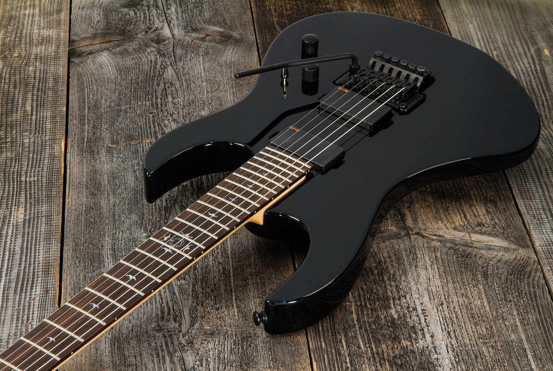 Lag Arkane Custom Bedarieux 2h Emg Fr Rw #023294 - Black - Elektrische gitaar in Str-vorm - Variation 2