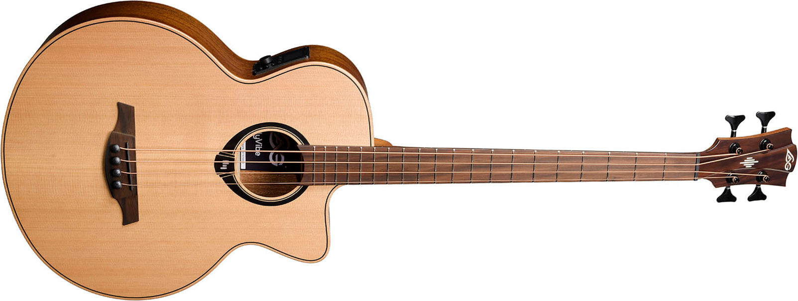 Lag Hv10bce Hyvibe H2 Bass Cw Shsc Cedre Khaya Bra - Natural - Akoestische bas - Main picture
