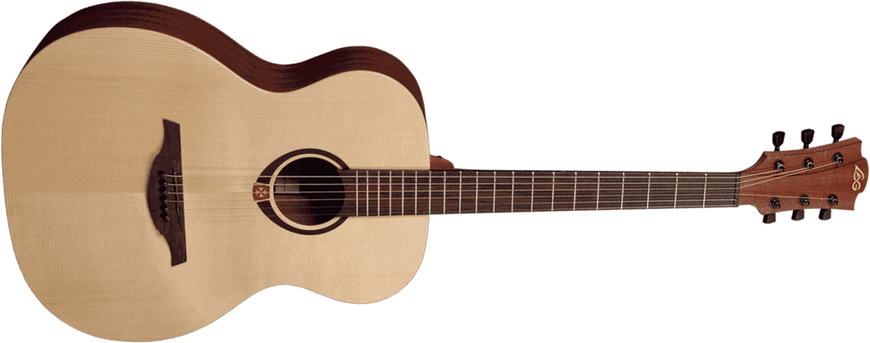 Lag T70a-hit Tramontane Auditorium Epicea Sapele - Naturel Satin - Westerngitaar & electro - Main picture