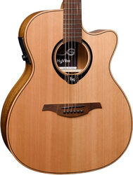 Folk gitaar Lag Hyvibe H2 HV10ACE - natural