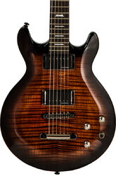 Guitarra eléctrica de doble corte. Lag Roxane R500 - Brown shadow