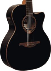 Folk gitaar Lag Tramontane T118ACE - Black