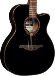 Folk gitaar Lag T118ASCE Tramontane - Black