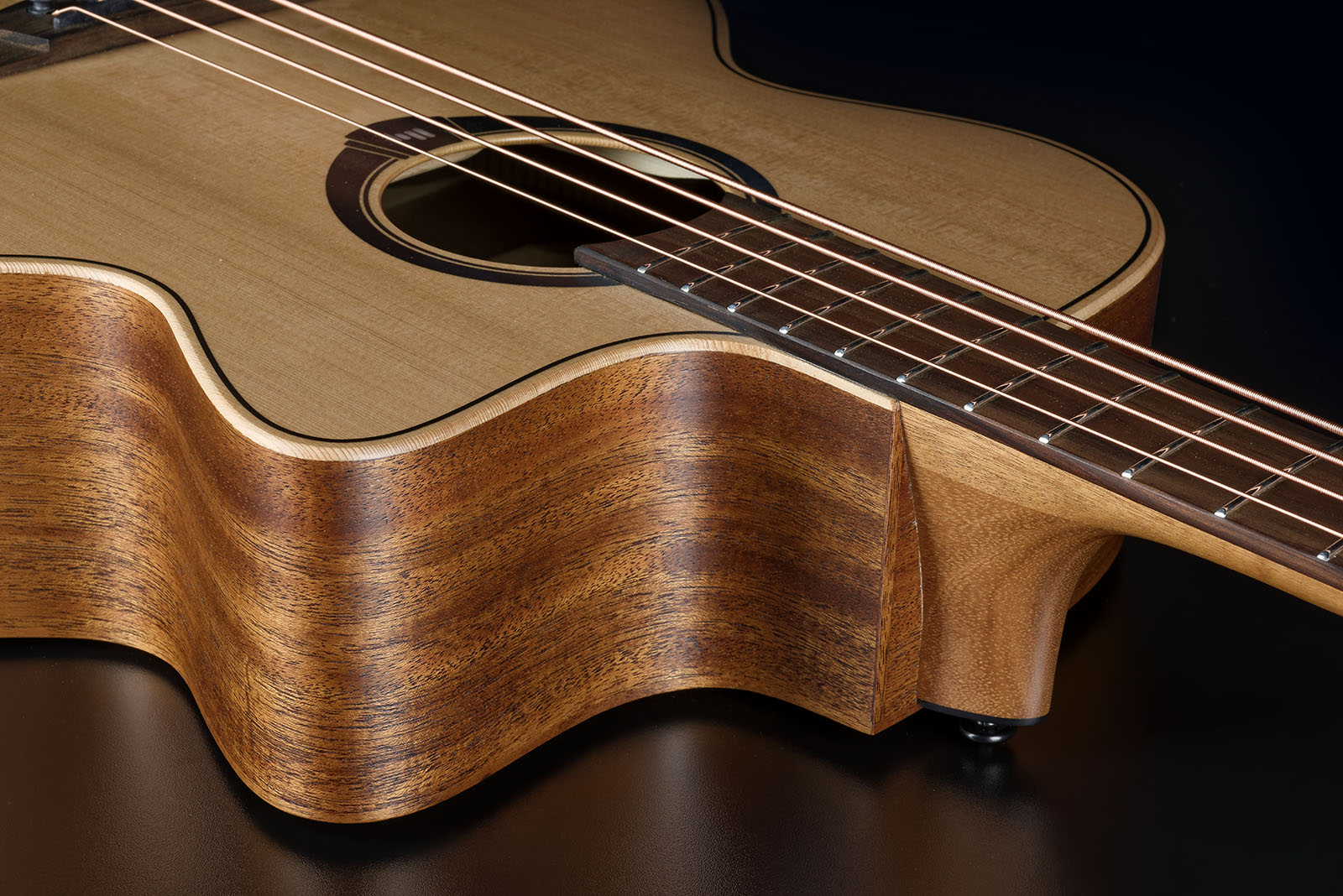 Lag Hv10bce Hyvibe H2 Bass Cw Shsc Cedre Khaya Bra - Natural - Akoestische bas - Variation 3