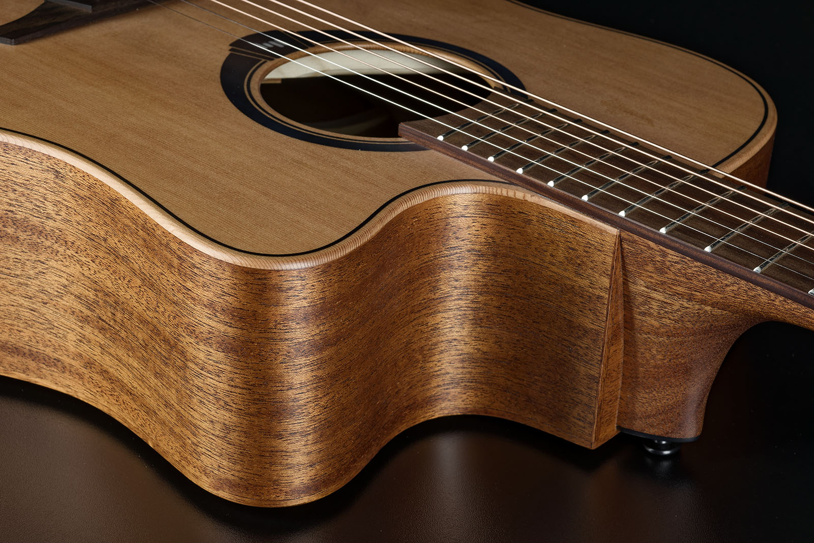 Lag Hv10dce Hyvibe H2 Dreadnought Cw Cedre Khaya Bra - Natural - Folk gitaar - Variation 3