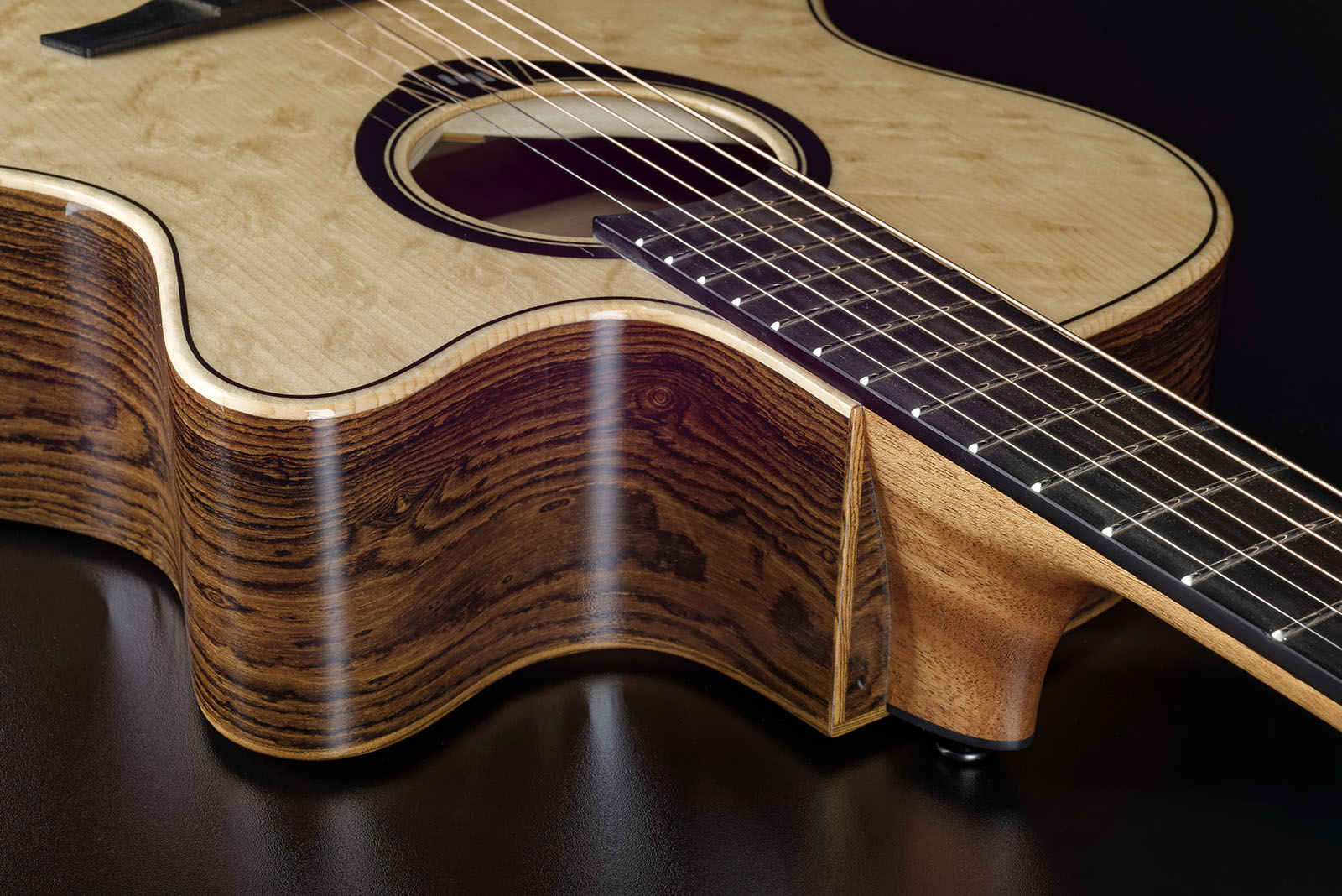 Lag Hv30ace Hyvibe H2 Auditorium Cw Epicea Bokote Bkbr - Natural - Folk gitaar - Variation 3