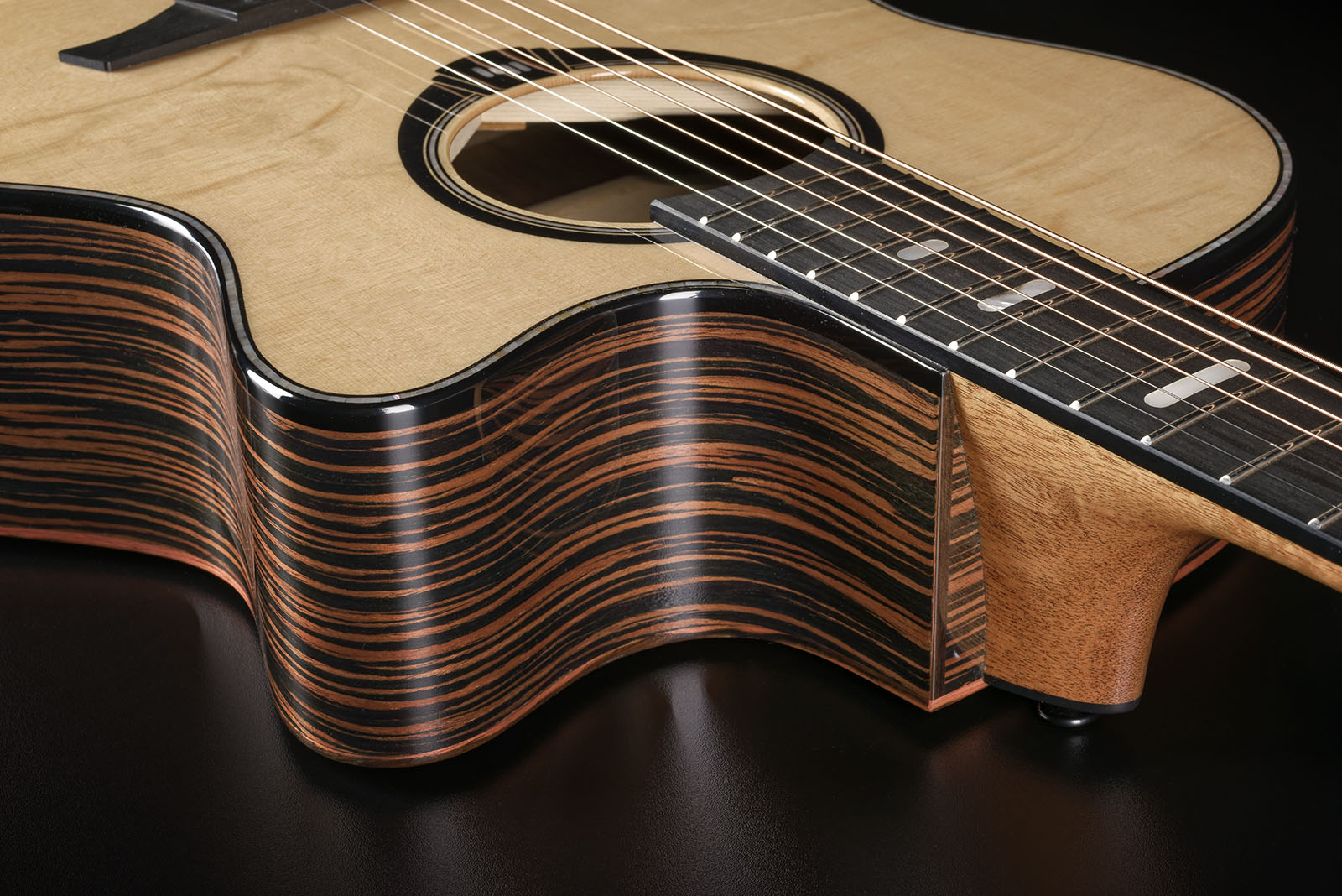 Lag Hv50ace Hyvibe H2 Auditoruium Cw Epicea Bokote Bkbr - Natural - Folk gitaar - Variation 4