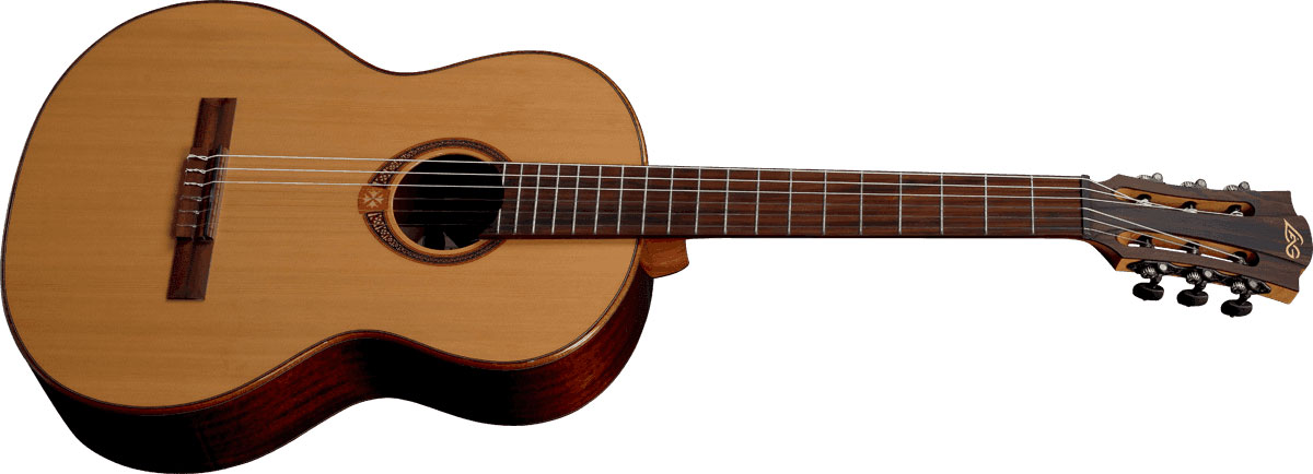 Lag Occitania Oc118 4/4 Cedre Khaya Rw - Naturel Brillant - Klassieke gitaar 4/4 - Variation 1