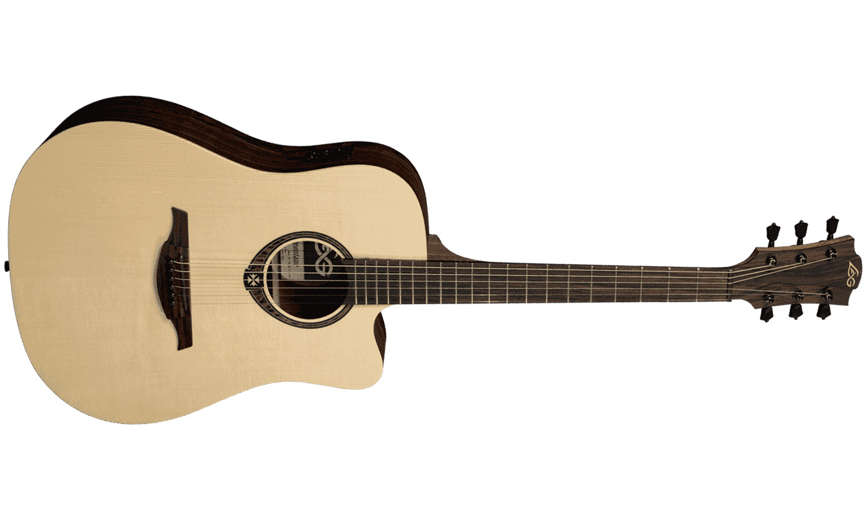 Lag T270dce Tramontane Dreadnought Cw Epicea Snakewood - Naturel - Elektro-akoestische gitaar - Variation 1