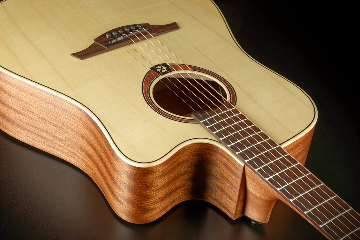 Lag T70dce Ii Tramontane Auditorium Cw Epicea Sapele Bro - Naturel Satin - Elektro-akoestische gitaar - Variation 3