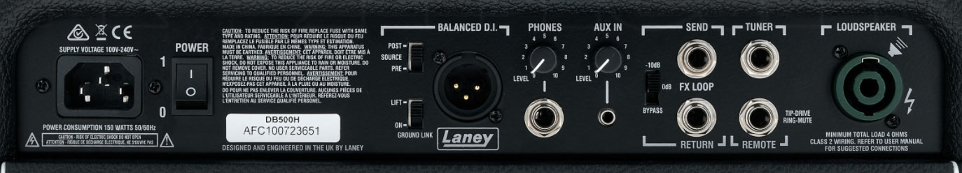 Laney Digbeth Db500h Head 500w - Versterker top voor bas - Variation 3
