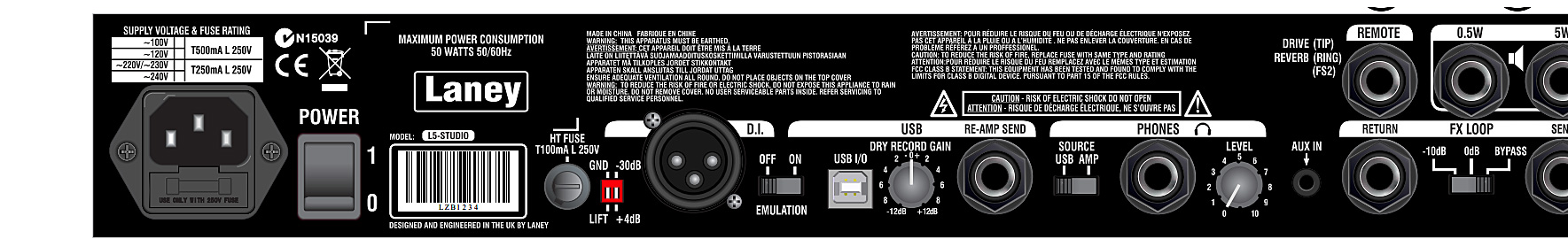 Laney Lionheart L5-studio Rig Head & Lt112 Cab 5w 1x12 - Elektrische gitaar versterkerstack - Variation 6