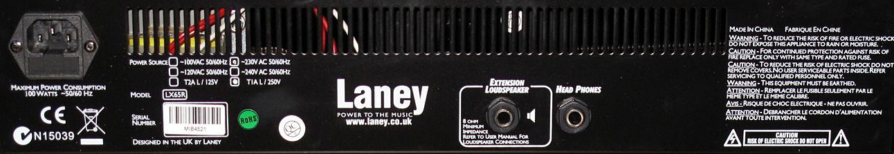 Laney Lx65r 65w 1x12 Black - Combo voor elektrische gitaar - Variation 2