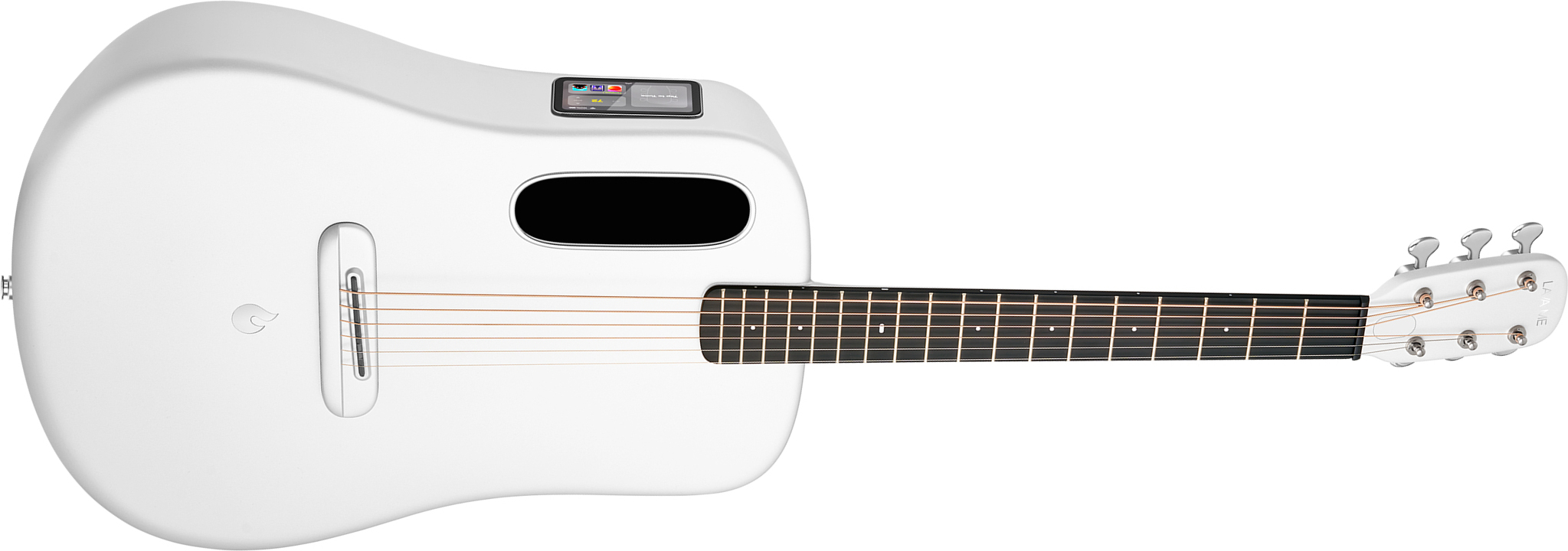 Lava Music Lava Me 4 Carbon 38 +airflow Bag - White - Western reisgitaar - Main picture